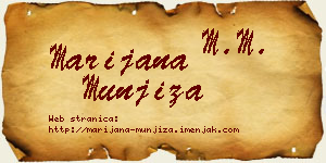 Marijana Munjiza vizit kartica